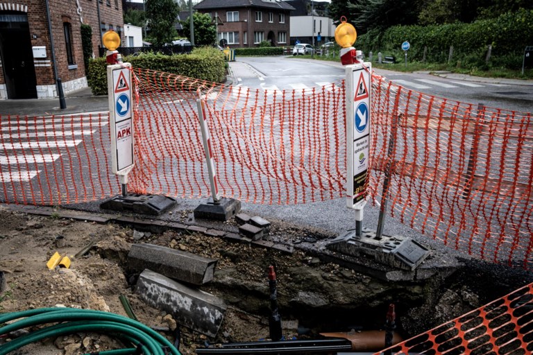 De Watergroep “vergeet” werf in centrum van Kuringen